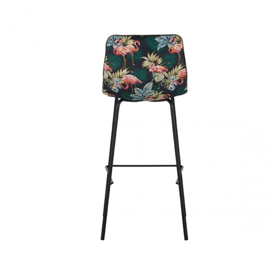 LABEL 51 Barkruk Bistro Hunter Fluweel Hoog.