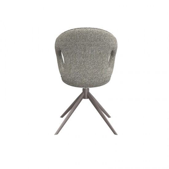 LABEL51 Chaise de salle à manger Zurich Mushroom Royal Boucle Brons Metalen Frame.