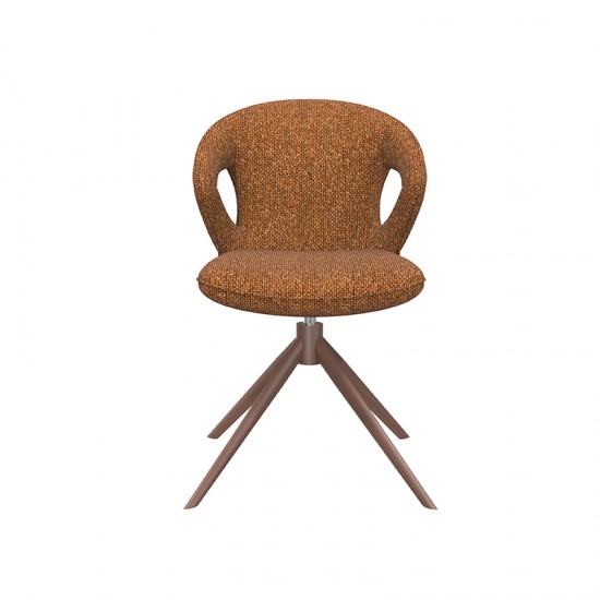 LABEL 51 Eetkamerstoel Zurich Coral Royal Boucle Coral Metalen Frame.