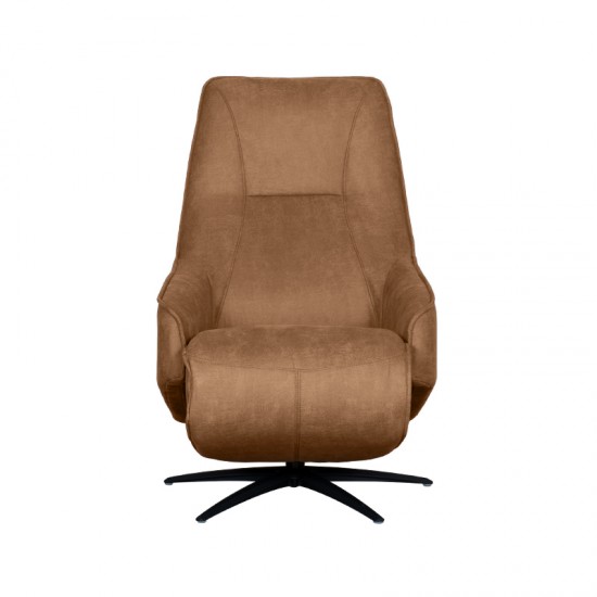 LABEL 51 Fauteuil Odense Cognac Micro Suede 2-Motorig.