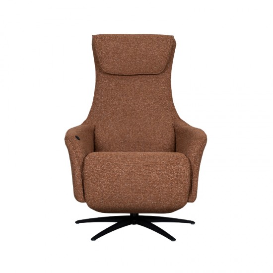 LABEL 51 Fauteuil Lund Coral Royal Boucle 2-Motorig Met Massagefunctie.