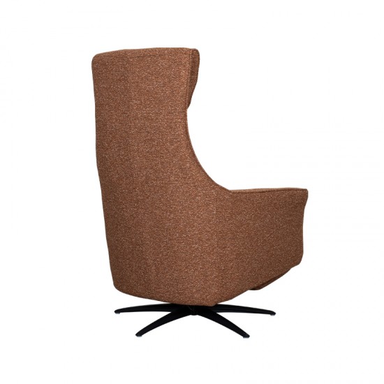 LABEL51 Fauteuil 2 moteurs avec fonction massage Lund Corail Bouclé royal.