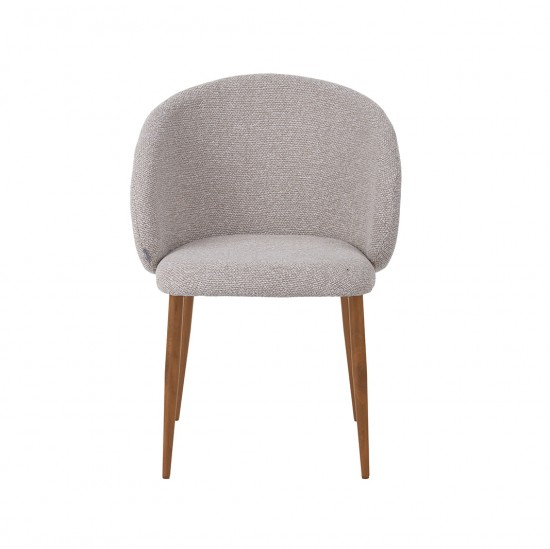 LABEL51 Eetkamerstoel Yuki Naturel Royal Boucle Naturel Houtlook Frame.