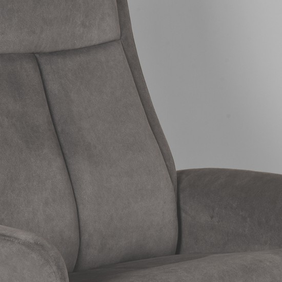 LABEL 51 Fauteuil Bergen Antraciet Cosmo Excl. Hocker.