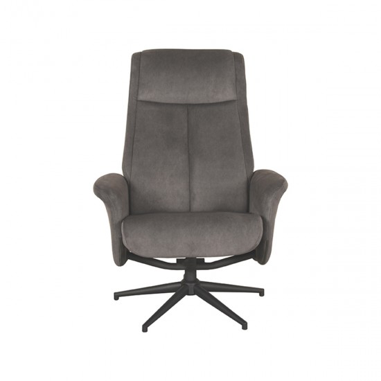 Relaxfauteuil bergen 77x76x105 cm antraciet cosmo voorkant v2