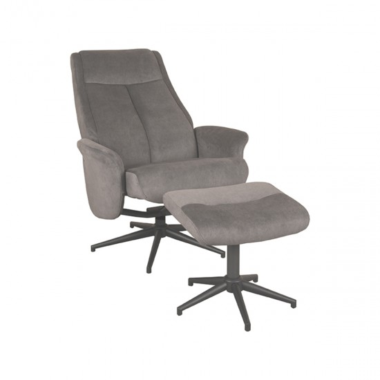 Relaxfauteuil bergen ottomane 77x76x105 cm antraciet cosmo perspectief2 v2