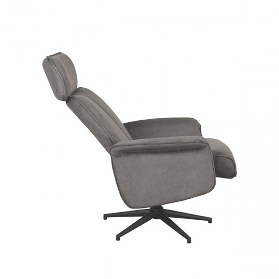 Relaxfauteuil verdal 77x79x109 cm antraciet cosmo zijkant2 v2