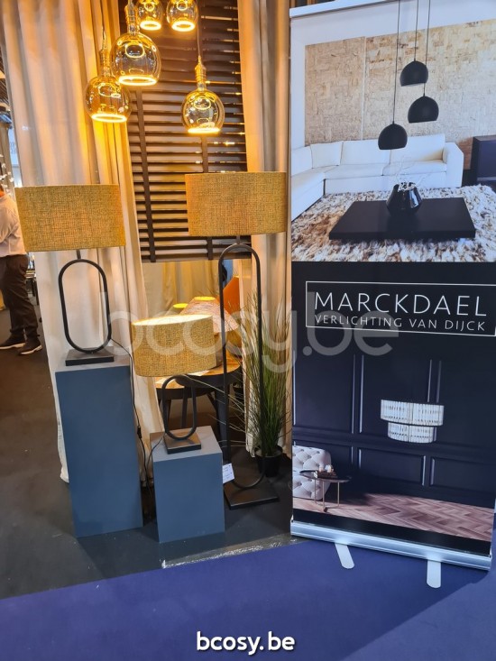 Marckdael tafellamp Rico Marckdael RICO-TFL-SMALL-BLACK-ELIPS35-CHRONO-CINNAMON Contemporal zwart tafellamp H 40cm VVD VDV Verlichting van D.