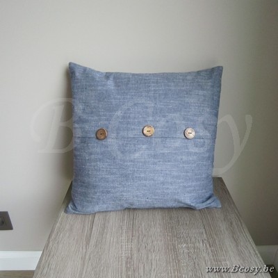 Kussen Met Knopen Jeans