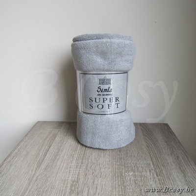 Plaid Coral Fleece Grijs Met Zilver