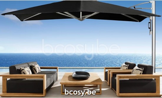 TUUCI Cantilever free pole Aluminium Umbrellas.