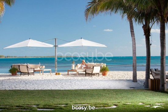 TUUCI Parasols suspendus deportés pendants décentrés à mât libre flottants en aluminium.