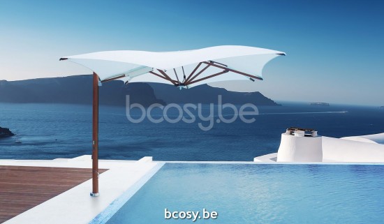 TUUCI Cantilever free pole Aluminium Umbrellas.