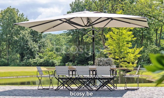 TUUCI Cantilever free pole Aluminium Umbrellas.