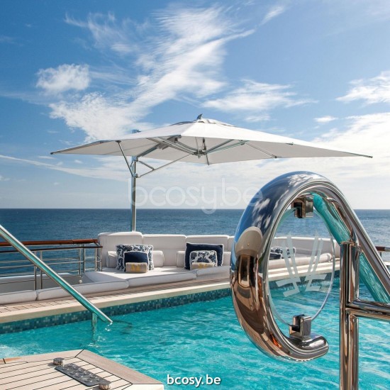 TUUCI Cantilever free pole Aluminium Umbrellas.