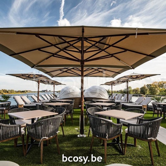 TUUCI centrale mast paal houten parasols.