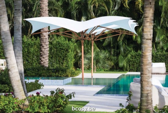 TUUCI centrale mast paal aluminium parasols.