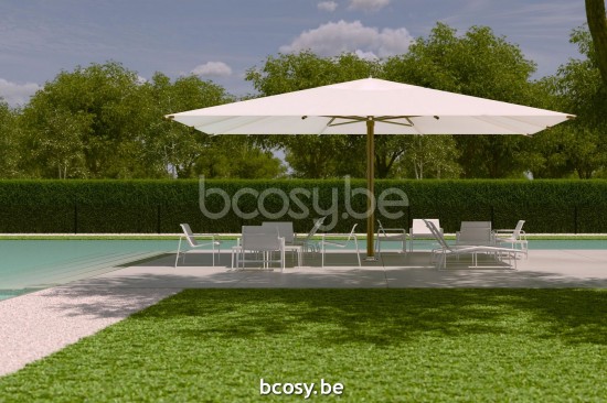 TUUCI centrale mast paal aluminium parasols.