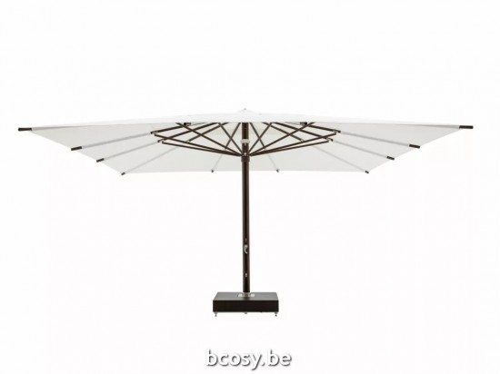 TUUCI Parasols droits à mât central en aluminium.