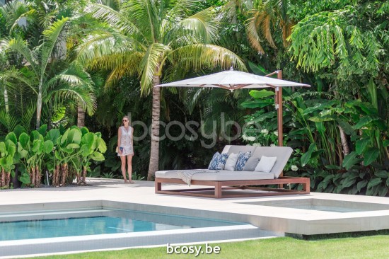 TUUCI ligbedden zonnebedden sunloungers voor 2 personen met parasol.