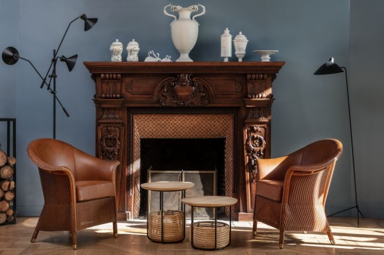 Vincent Sheppard Vivi Mand Bijzettafel Medium Zwart Stalen frame.