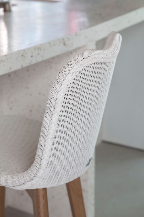 Vincent Sheppard Lily Barkruk Natuur eiken Hout frame Puur Wit Lloyd Loom.