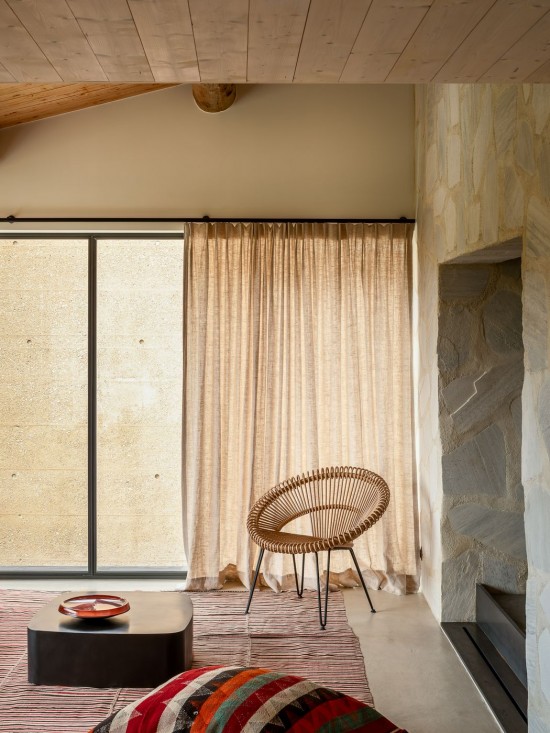 Vincent Sheppard Cruz Lazy Fauteuil cadre en Acier Revêtement en poudre noir Rotin Naturel.