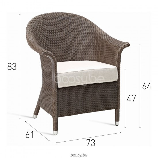 Vincent Sheppard Victor XL Lazy Chair Oyster Lloyd Loom.