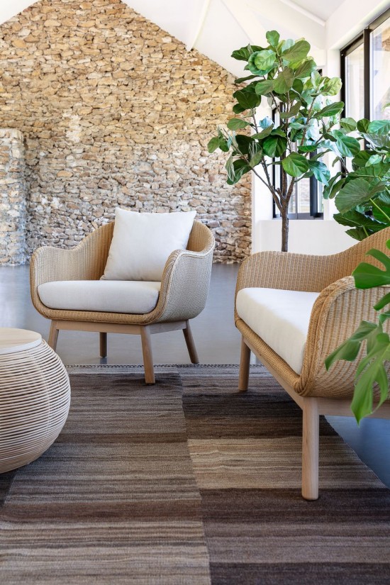 Vincent Sheppard Alex Lounge Stoel Natuur eiken Hout frame.