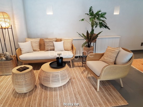 Vincent Sheppard Alex Lounge Stuhl Rahmen aus Eiche Natur Holz Klar Lloyd Loom.