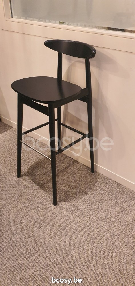 Vincent Sheppard Teo tabourets de comptoir cadre en Hêtre Noir Hêtre Noir.