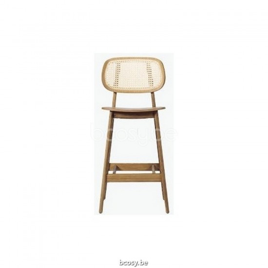 Vincent Sheppard Titus Halfhoge Barstoel Tabak Beuken frame Tabak Beuken.