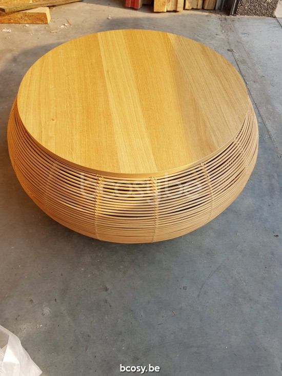 Vincent Sheppard Vivi coffee tables Dia 93 Natural Rattan.