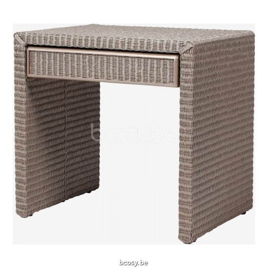 Vincent Sheppard Pong Table de nuit Lloyd Loom Nacré.