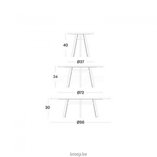 Vincent Sheppard Groove Runder Couchtisch Dia 96 Rahmen aus Schwarz Stahl Tischplatte Carrara-Marmor Marmor.