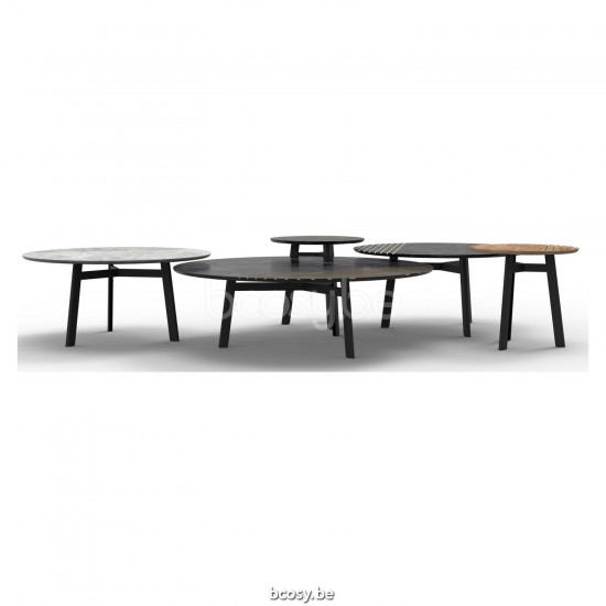 Vincent Sheppard Groove koffietafels salontafels Zwart Stalen frame Dia 96.