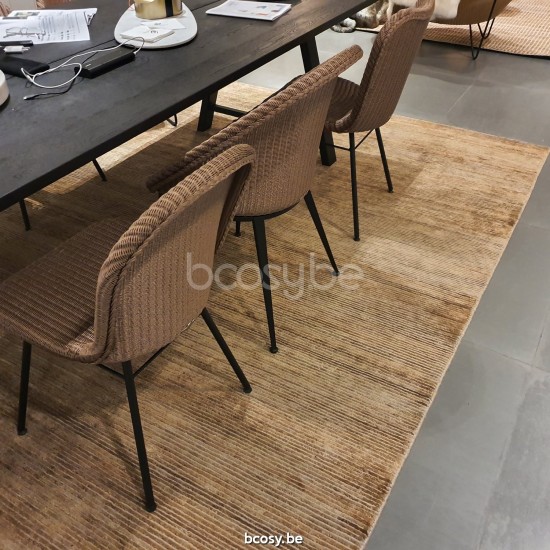 Vincent Sheppard LILY Chaise- Acier Lily Chaise cadre en Acier A Revêtement en poudre noir Lloyd Loom Cuivre.