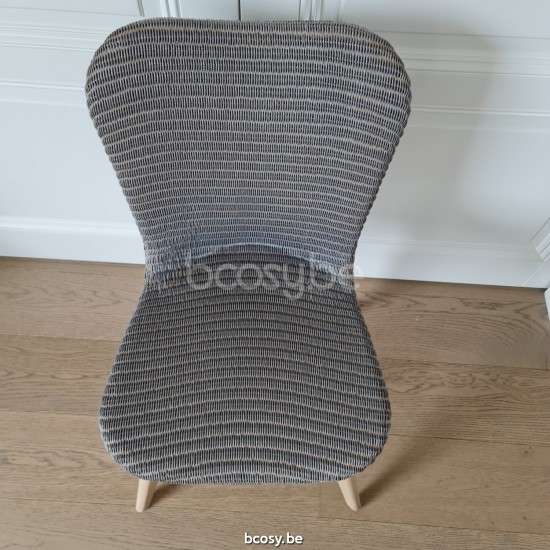 Vincent Sheppard Lily stoelen eetkamerstoelen eethoekstoelen eettafelstoelen eetstoelen Natuur eiken Hout frame Kwartsgrijs L