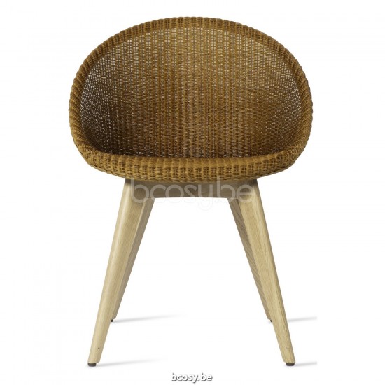 Vincent Sheppard Chaise Joe base chêne Joe Chaise cadre en Bois Chêne naturel Lloyd Loom Caramel.