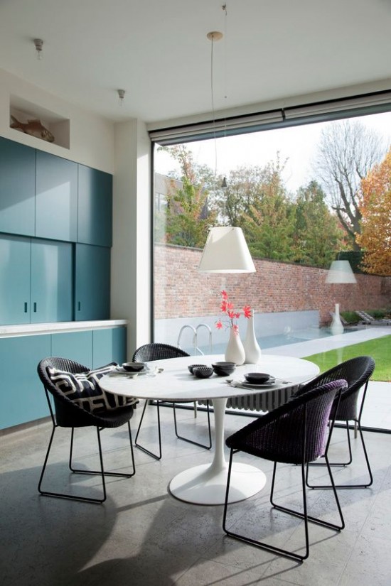 Vincent Sheppard Joe chaises de repas cadre en avec piétement luge en acier Revêtement en poudre noir Lloyd Loom Noir.