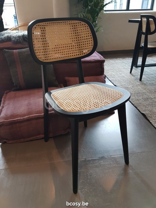 Vincent Sheppard Titus stoelen eetkamerstoelen eethoekstoelen eettafelstoelen eetstoelen Zwart gebeitst Eiken frame.