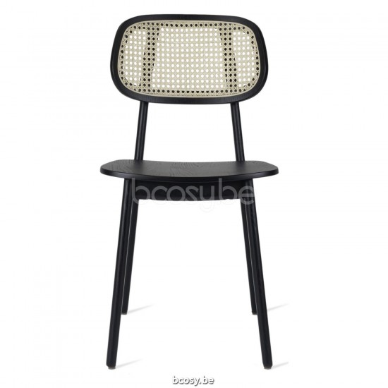 Vincent Sheppard Chaise Titus noir - cannage Titus Chaise cadre en Chêne Noir teinté Chêne Noir teinté.