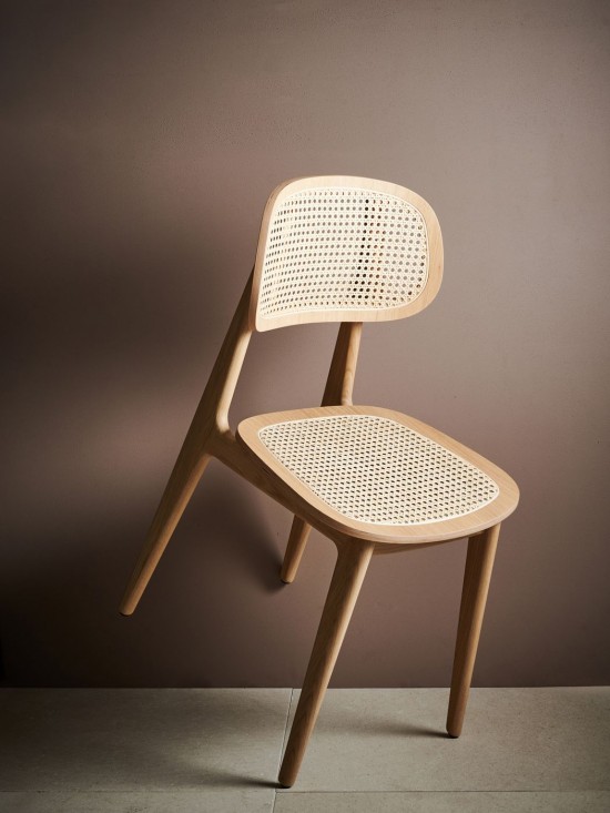 Vincent Sheppard Chaise Titus naturel Titus Chaise cadre en Chêne Vernis naturel.