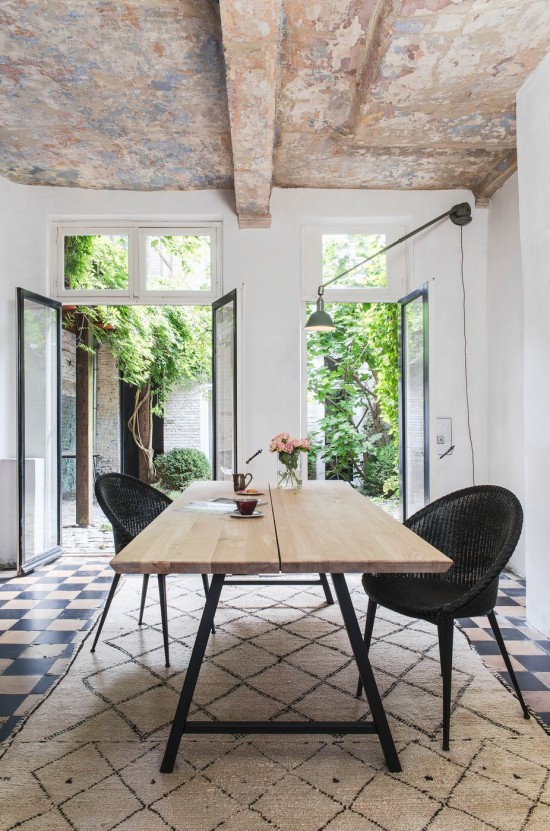 Vincent Sheppard Jack chaises de repas cadre en Acier X Revêtement en poudre noir Lloyd Loom Noir.