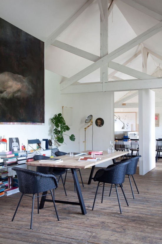 Vincent Sheppard Avril Stuhl mit Stahlsockel Avril Stuhl Rahmen aus Schwarz pulverbeschichtet Stahl A Schwarz Lloyd Loom.