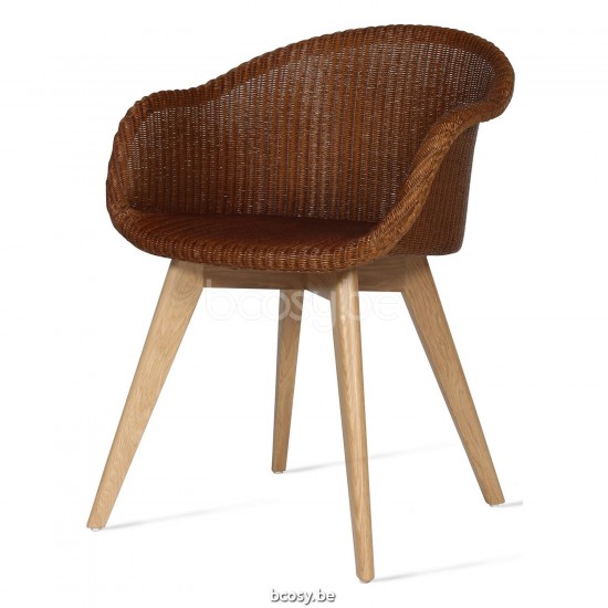 Vincent Sheppard Avril Stoel Natuur eiken Hout frame Caramel Lloyd Loom.