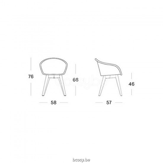 Vincent Sheppard Avril Dining Chair Natural Oak Wood frame Dusty Green Lloyd Loom.