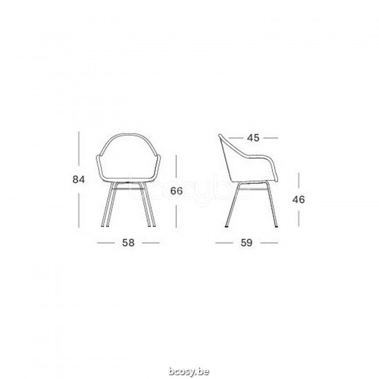 Vincent Sheppard Avril High Back Dining Chair Black Powder Coated Steel A frame Terracotta Lloyd Loom.