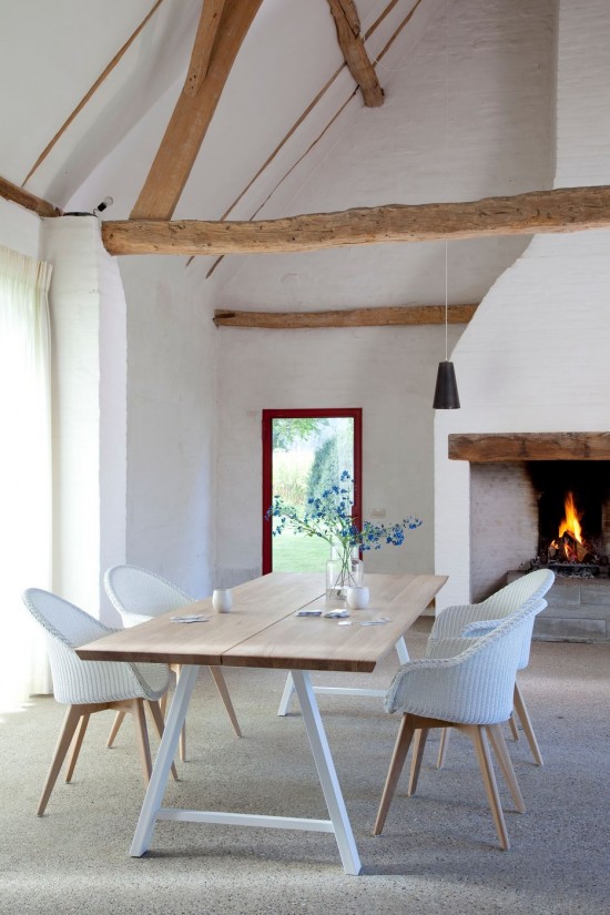 Vincent Sheppard Avril armstoelen Natuur eiken Hout frame Puur Wit Lloyd Loom.