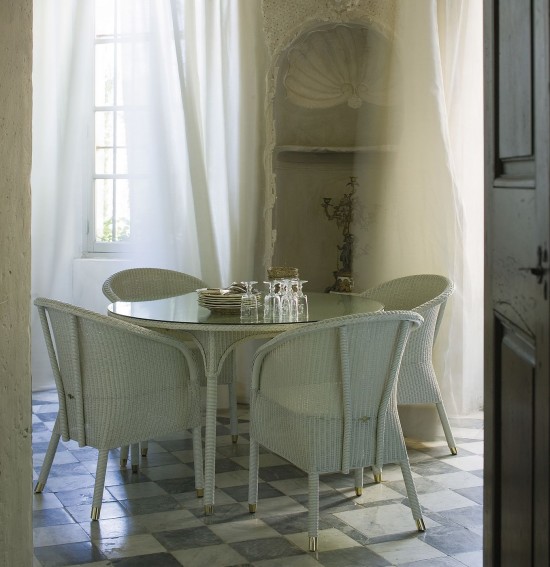 Vincent Sheppard Chester Chaise Lloyd Loom Neige.